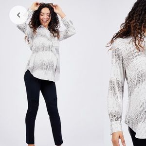 Noir Maternity Blouse, Size L.